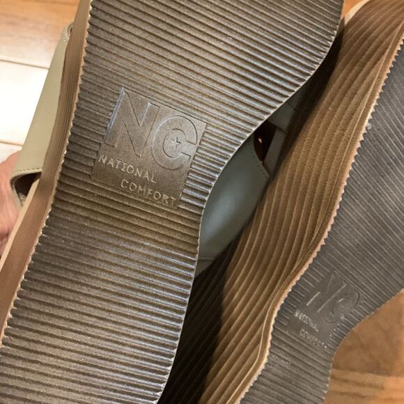 Women's Alanis Size 7 Wedge Sandal cream color - Picture 6 of 11